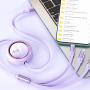 WEKOME Star Series 3v1 výsuvný nabíjecí a datový kabel - USB-A na USB-C / Lightning / micro USB - 1,2 m - modrý