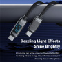 ESSAGER Dazzling opletený nabíjecí a datový kabel - USB-C na USB-C - 1 m - černý