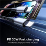 JOYROOM S-A28 opletený nabíjecí a datový kabel - USB-C na Lightning - 2 m - černý