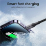 JOYROOM S-A28 opletený nabíjecí a datový kabel - USB-C na Lightning - 2 m - černý