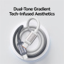 USAMS US-SJ757 dvoubarevný opletený nabíjecí a datový kabel - USB-C na USB-C - 1,2 m - šedobílý