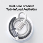 USAMS US-SJ757 dvoubarevný opletený nabíjecí a datový kabel - USB-C na Lightning - 1,2 m - šedobílý