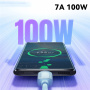 ESSAGER ES-X46 opletený nabíjecí a datový kabel - USB-A na USB-C - 2 m - černý