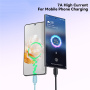 ESSAGER ES-X46 opletený nabíjecí a datový kabel - USB-A na USB-C - 2 m - černý