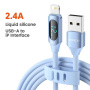Toocki TQ-X55 nabíjecí a datový kabel - USB-A na Lightning - 1 m - modrý
