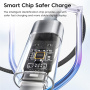 Toocki TQ-X36 nabíjecí a datový kabel - USB-C na Lightning - 2 m - šedý