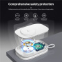T5 3v1 bezdrátová MagSafe nabíječka pro iPhone / Apple Watch / AirPods - 15W - bílá