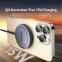 ESSAGER ES-WC11 Qi2 bezdrátová MagSafe nabíječka pro iPhone / AirPods - 15W - tmavě šedá