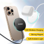 ESSAGER ES-WC19 bezdrátová MagSafe nabíječka s podsvícením pro iPhone / AirPods - 15W - černá
