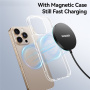 ESSAGER ES-WC19 bezdrátová MagSafe nabíječka s podsvícením pro iPhone / AirPods - 15W - černá