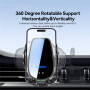 ESSAGER A4 držák do auta do ventilační mřížky s bezdrátovým nabíjením pro iPhone - černý