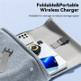 ESSAGER AKD095 3v1 variabilní bezdrátová nabíječka pro iPhone / Apple Watch / AirPods - 15W - bílá