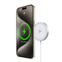 DUZZONA W18 Qi2 bezdrátová MagSafe nabíječka pro iPhone - 15W - bílá