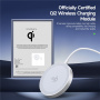 DUZZONA W18 Qi2 bezdrátová MagSafe nabíječka pro iPhone - 15W - bílá