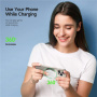 DUZZONA W18 Qi2 bezdrátová MagSafe nabíječka pro iPhone - 15W - bílá