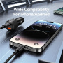 USAMS US-CC283 autonabíječka s porty USB-C / USB-A - 60W - černá