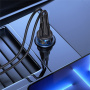 USAMS US-CC164 autonabíječka s porty USB-C / USB-A - 30W - šedá