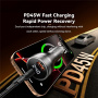 ESSAGER ES-CC17 autonabíječka s displejem a porty USB-C / USB-A - 100W - černá