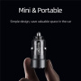 USAMS US-CC208 autonabíječka s porty USB-C / USB-A - 60W - černá