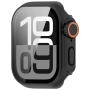 Pouzdro ve stylu Watch Ultra s tvrzeným sklem pro Apple Watch 42mm (Series 10 / 11) - černé