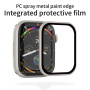 Rurihai tvrzené sklo s plastovým rámečkem pro Apple Watch 46mm - starlight