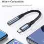 Yesido YAU38 audio redukce - 3,5 mm jack na USB-C - černá