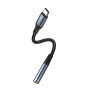 Yesido YAU38 audio redukce - 3,5 mm jack na USB-C - černá