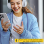 ESSAGER ES-YP25 2v1 audio a nabíjecí redukce - 2x USB-C na USB-C - šedá