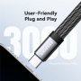 ESSAGER ES-YP25 2v1 audio a nabíjecí redukce - 2x USB-C na USB-C - šedá