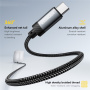 ESSAGER ES-YP22 audio kabel - 3,5 mm jack na USB-C - 1 m - černý
