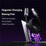 ESSAGER ES-X69 opletený nabíjecí kabel - USB-C na MagSafe 3 pro MacBook - 1 m - tmavě šedý