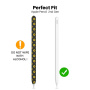 AhaStyle silikonový obal se vzorem slunečnic pro Apple Pencil 2. generace / Pro - černý