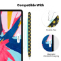 AhaStyle silikonový obal se vzorem slunečnic pro Apple Pencil 2. generace / Pro - černý
