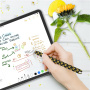 AhaStyle silikonový obal se vzorem slunečnic pro Apple Pencil 2. generace / Pro - černý