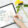 AhaStyle silikonový obal se vzorem slunečnic pro Apple Pencil 2. generace / Pro - modrý