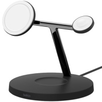 BELKIN Boost Charge Pro 3v1 magnetický bezdrátový stojánek pro iPhone / Apple Watch / AirPods - 15W - černý