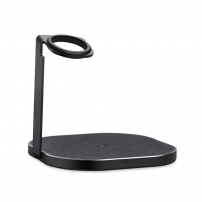 Dokovací a bezdrátová nabíjecí stanice pro iPhone / Apple Watch - černá