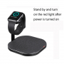 Dokovací a bezdrátová nabíjecí stanice pro iPhone / Apple Watch - černá