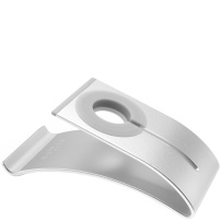 FIXED Frame hliníkový stojánek pro iPhone / Apple Watch - stříbrný