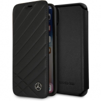Mercedes Originální flipové pouzdro pro iPhone SE (2020/2022) / 8 / 7 - černé