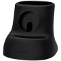 USAMS US-ZJ051 2v1 silikonový stojánek pro AirPods s prostorem na nabíjecí kabel pro Apple Watch - černý