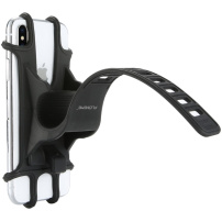 FLOVEME silikonový držák na kolo a motorku na řídítka pro iPhone - černý