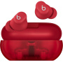 Beats Solo Buds bezdrátová sluchátka - průhledná červená