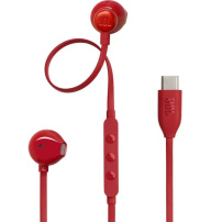 JBL Tune 305C sluchátka s konektorem USB-C - červená