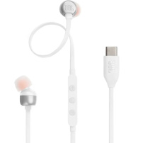JBL Tune 310C sluchátka s konektorem USB-C - bílá