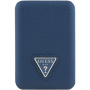 Guess Grained Triangle Logo bezdrátová MagSafe powerbanka s portem USB-C - 5 000 mAh - tmavě modrá