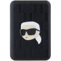 Karl Lagerfeld Embossed Karl Head bezdrátová MagSafe powerbanka s portem USB-C - 5 000 mAh - černá