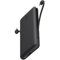 BELKIN Boost Charge Plus powerbanka s integrovanými kabely USB-C a Lightning a portem USB-C - 10 000 mAh - černá
