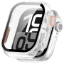 Pouzdro ve stylu Watch Ultra s tvrzeným sklem pro Apple Watch 42mm (Series 10 / 11) - mléčné