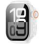 Pouzdro ve stylu Watch Ultra s tvrzeným sklem pro Apple Watch 42mm (Series 10 / 11) - mléčné
